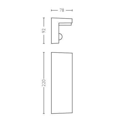 Philips - LED Екстериорен аплик със сензор 2xLED/4,5W/230V 4000K IP44