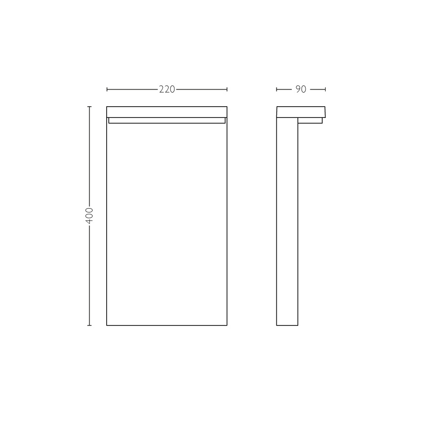 Philips - LED Екстериорна лампа 2xLED/4,5W/230V 2700K IP44
