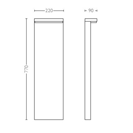 Philips - LED Екстериорна лампа 2xLED/4,5W/230V 2700K IP44