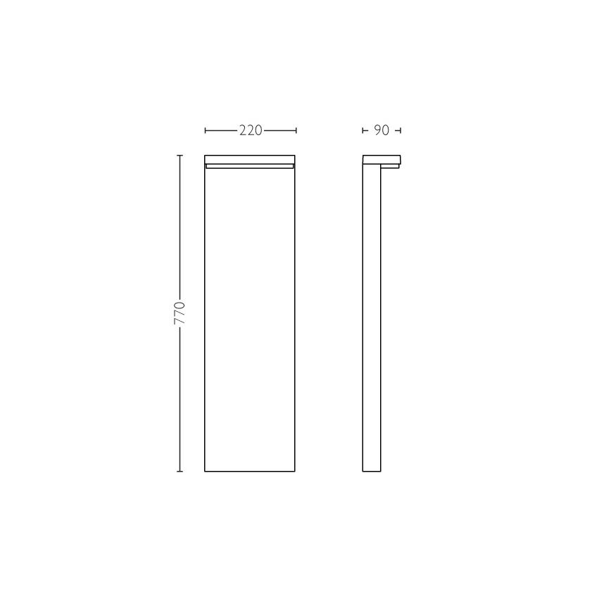 Philips - LED Екстериорна лампа 2xLED/4,5W/230V 2700K IP44
