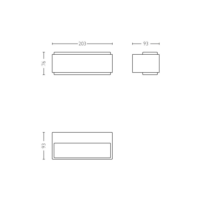 Philips - LED Екстериорен аплик 2xLED/4,5W IP44