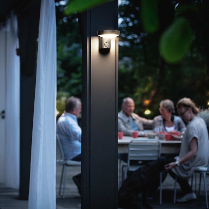 Philips 16491/47/P0 - LED Екстериорен аплик със сензор MYGARDEN COCKATOO 1xLED/8W/230V IP44