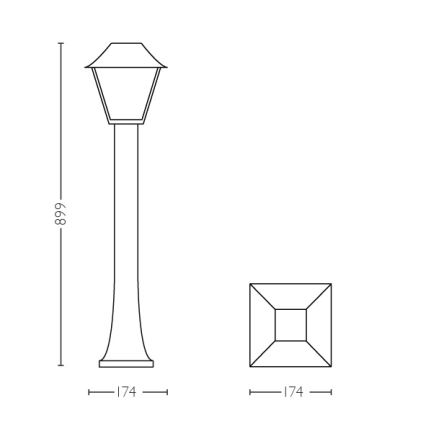 Philips - Екстериорна лампа E27/60W/230V IP44