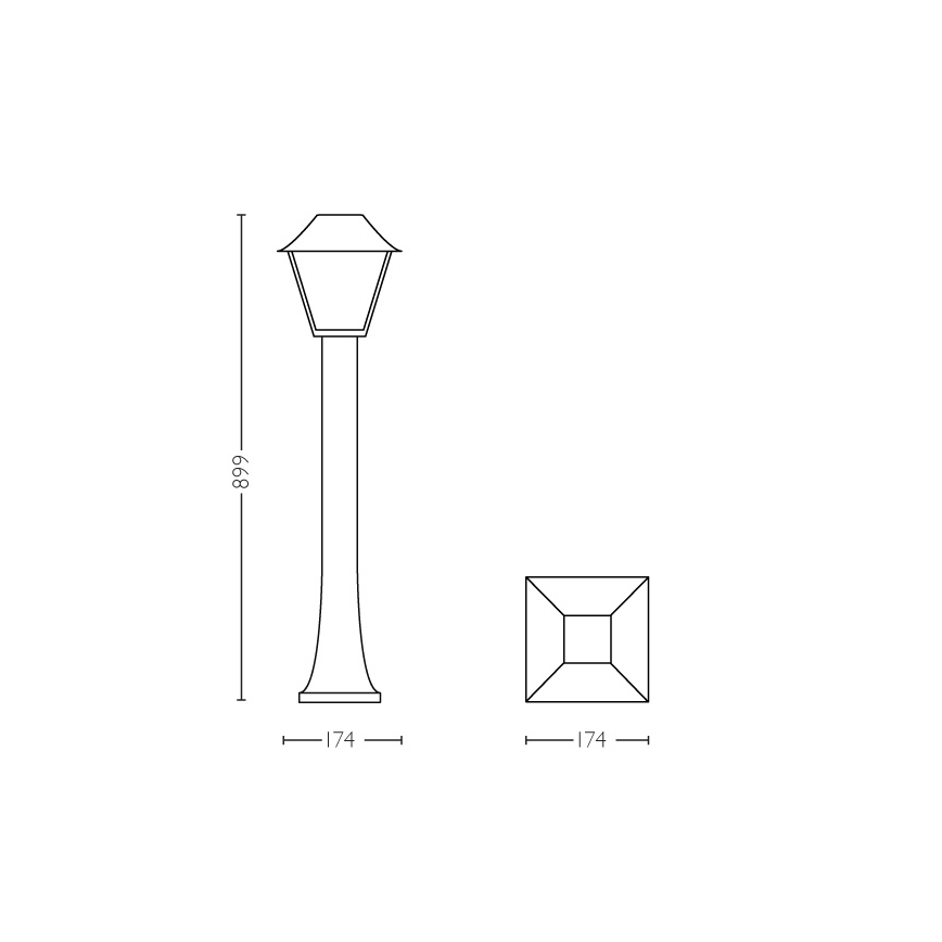 Philips - Екстериорна лампа E27/60W/230V IP44