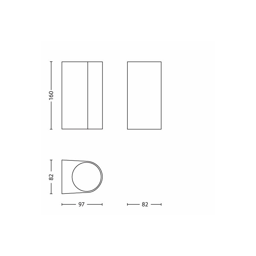 Philips - Екстериорна лампа 2xGU10/35W/230V IP44