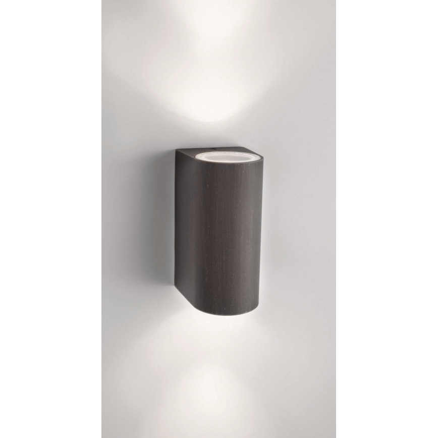 Philips 17102/86/16 - Външна, настенна лампа MYGARDEN NIGHTINGALE 2xGU10/35W IP44