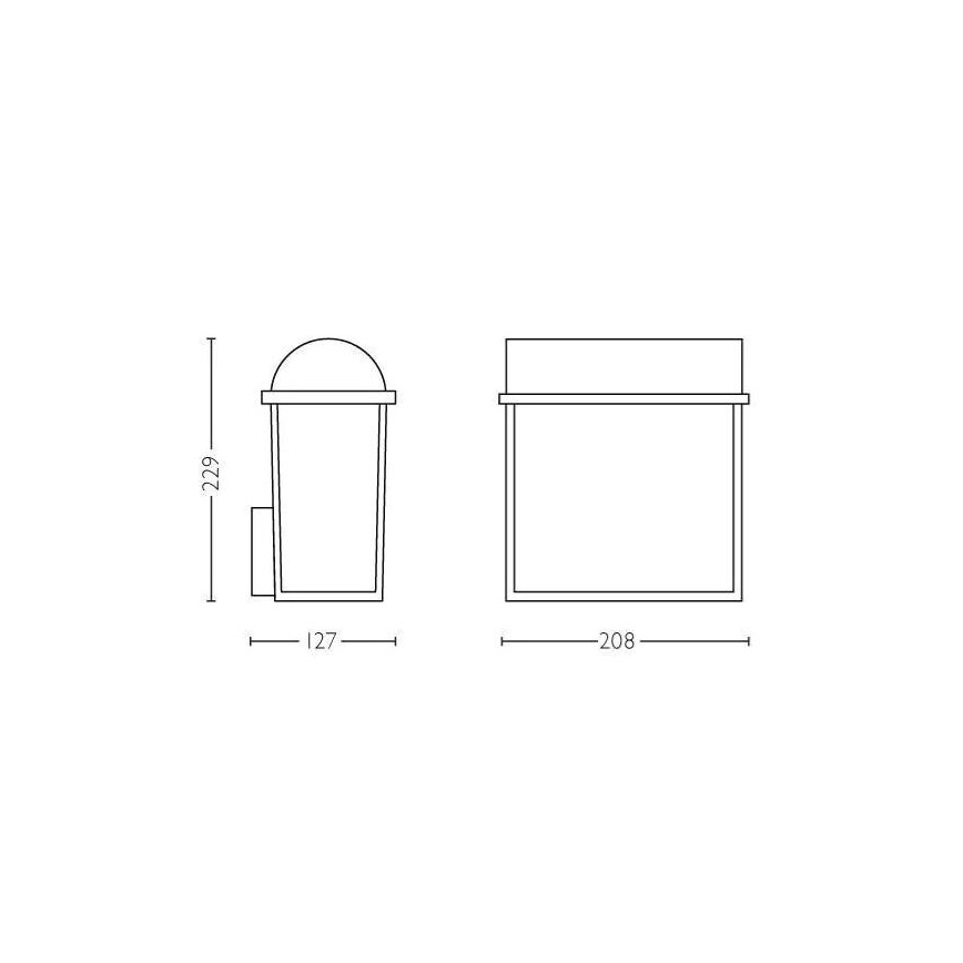 Philips - Екстериорен аплик 2xE27/42W/230V IP44