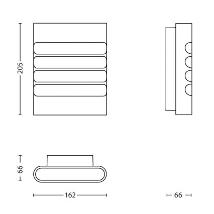 Philips - LED Екстериорен аплик LED/3W IP44