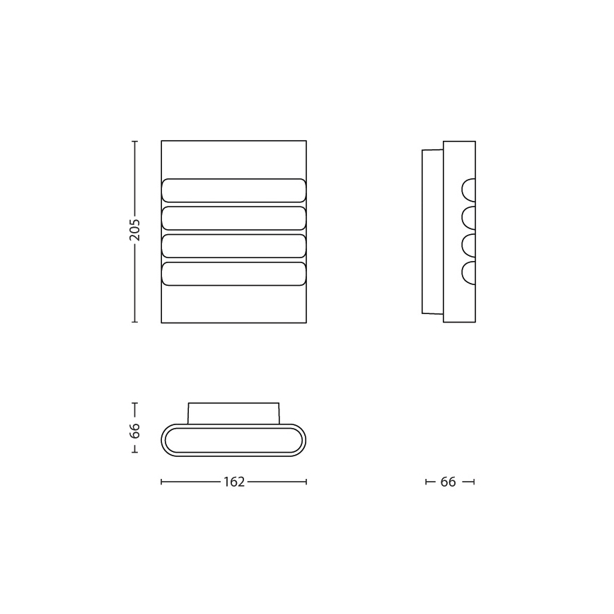 Philips - LED Екстериорен аплик LED/3W IP44