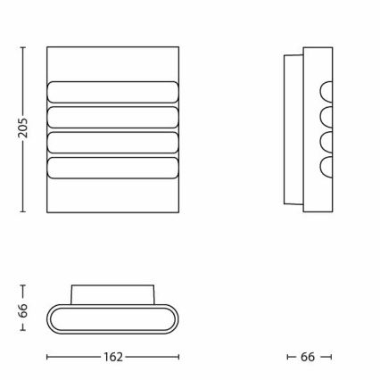 Philips - LED Екстериорен аплик 1xLED/3W/230V IP44