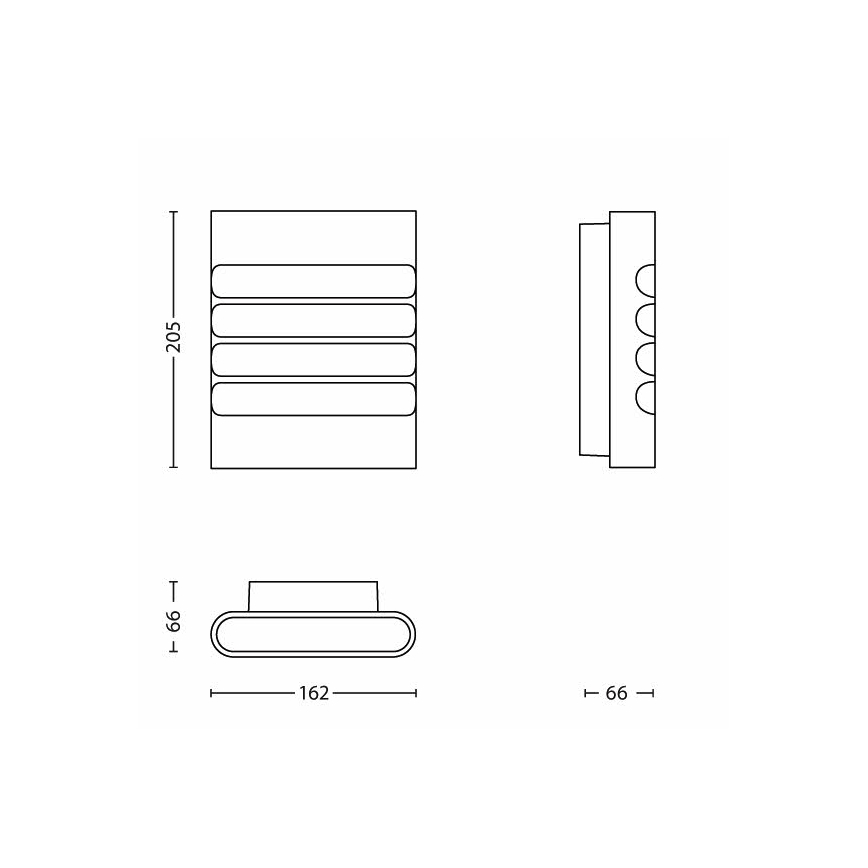 Philips - LED Екстериорен аплик 1xLED/3W/230V IP44