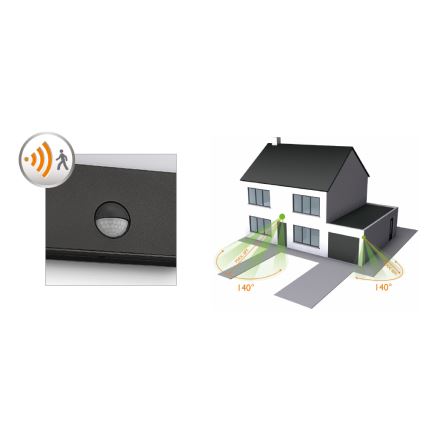 Philips - LED външно стенно осветително тяло със сензор LED/3W/230V IP44