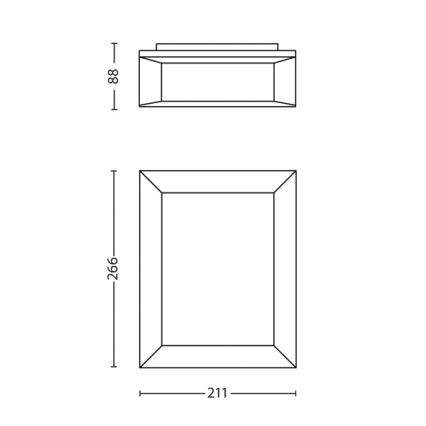 Philips - Екстериорен аплик 1xLED/6W/230V IP44
