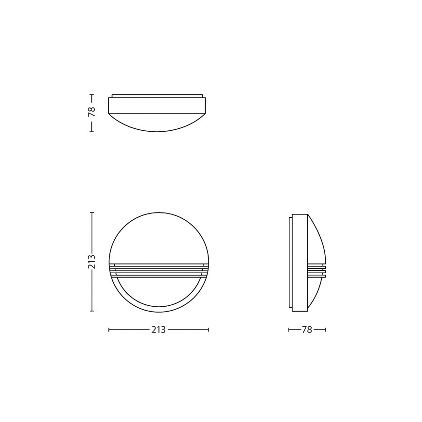Philips - Екстериорен аплик 1xLED/6W/230V IP44