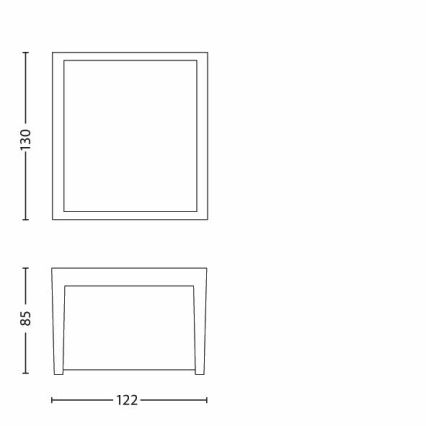 Philips - LED Екстериорен аплик LED/3W/230V IP44 2700K