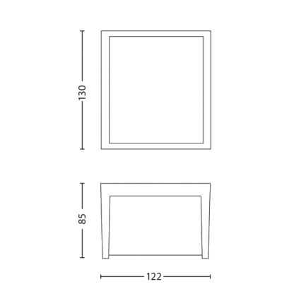 Philips - Екстериорен аплик 1xLED/3W/230V IP44 4000K