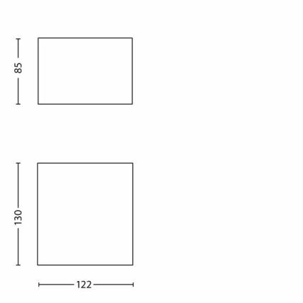 Philips - LED Екстериорен аплик LED/3W/230V IP44