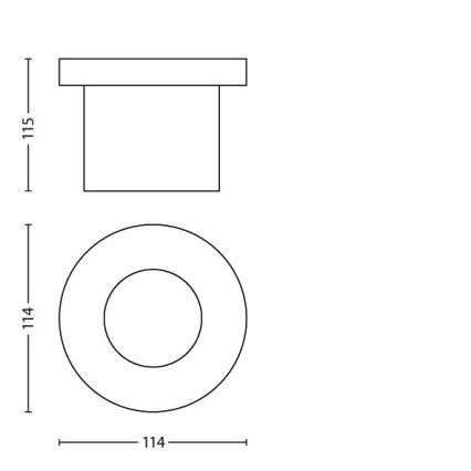 Philips - LED Екстериорна лампа за алея 1xLED/3W/230V