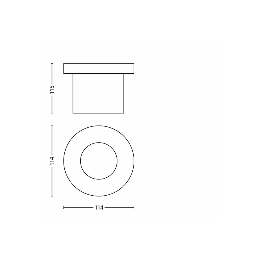 Philips - LED външно вградено осветително тяло LED/3W/230V