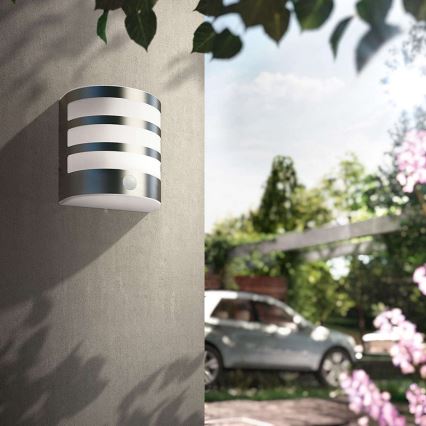 Philips - LED Екстериорен аплик със сензор 1xLED/3W IP44