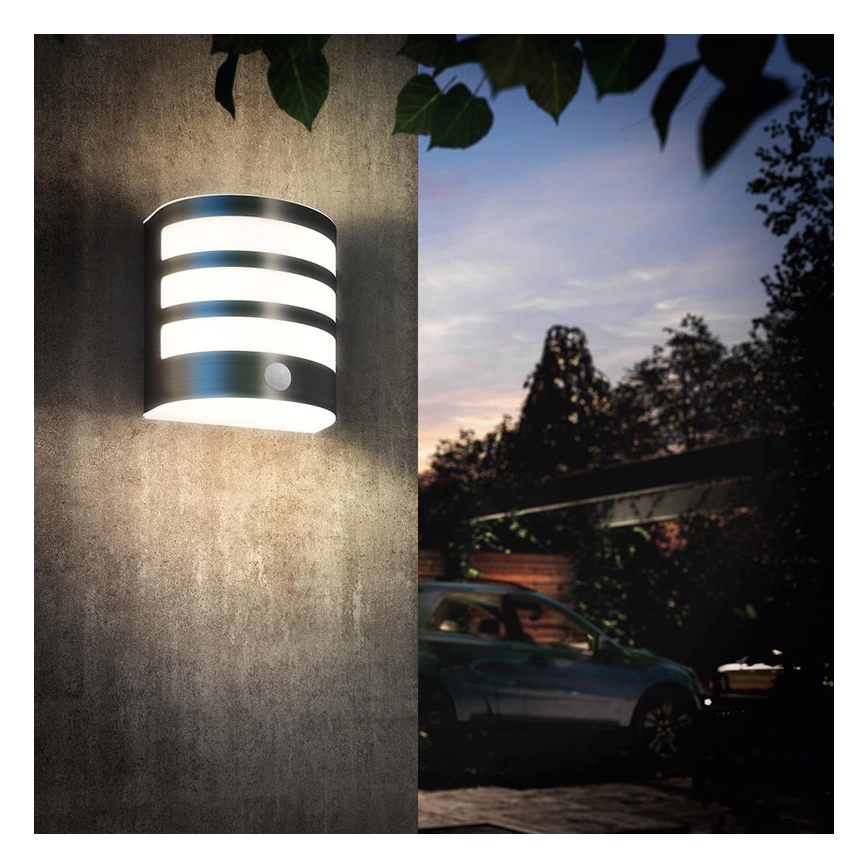 Philips - LED Екстериорен аплик със сензор 1xLED/3W IP44