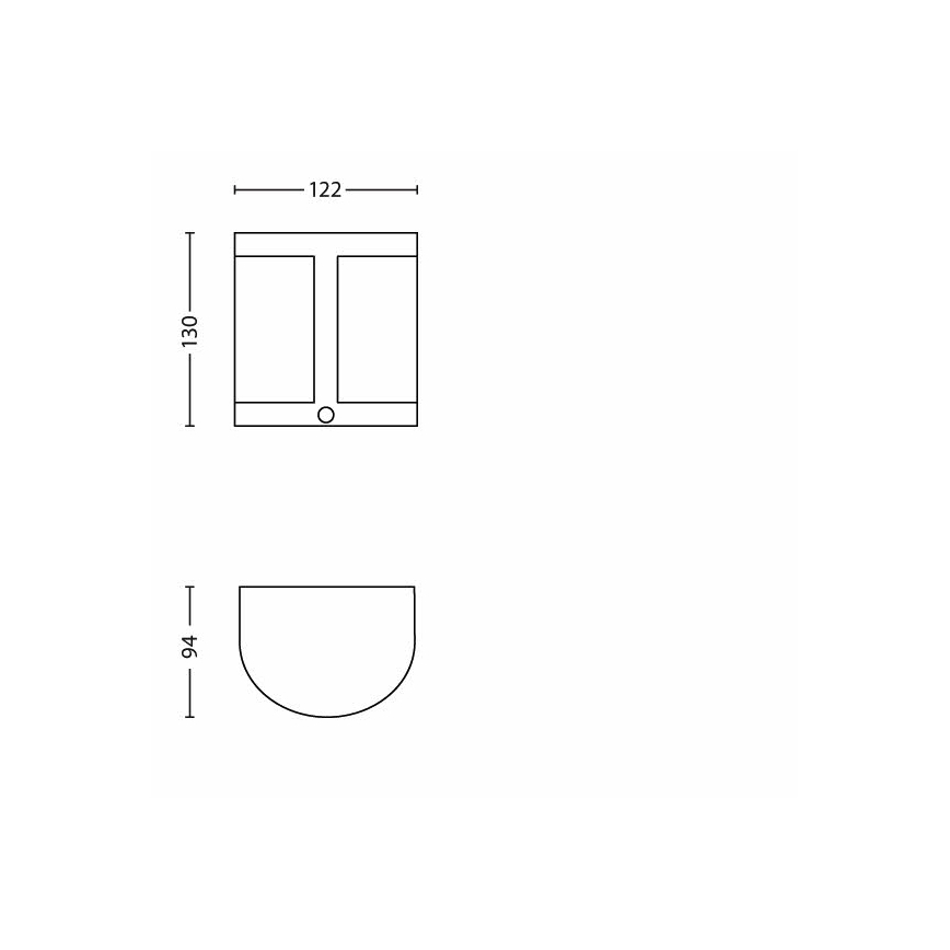 Philips - LED Външна, настенна лампа с детектор 1xLED/3,5W IP44