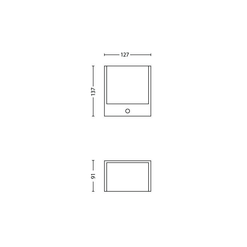 Philips - LED Екстериорен аплик със сензор 1xLED/3,5W IP44