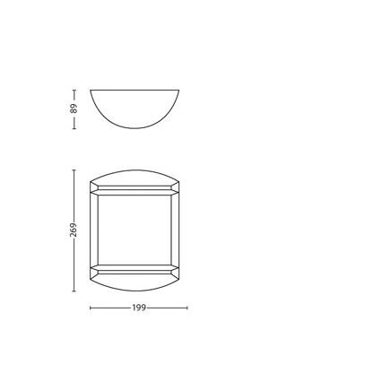 Philips - Екстериорна лампа 1xLED/6W/230V IP44