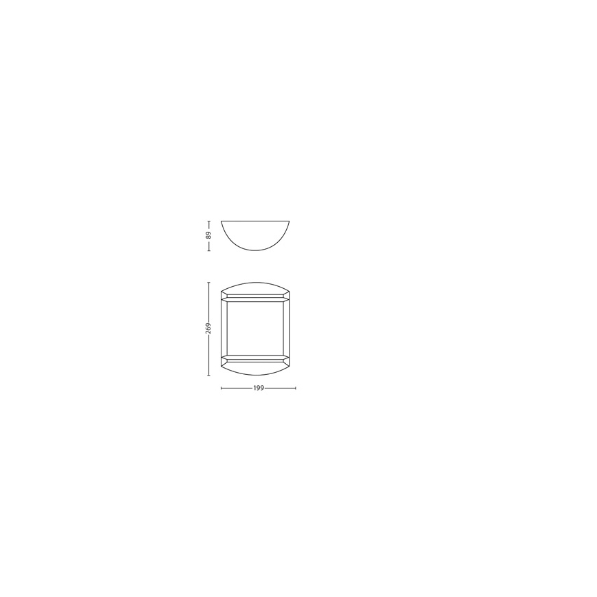 Philips - Екстериорна лампа 1xLED/6W/230V IP44