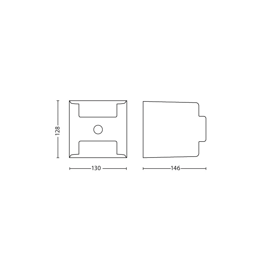 Philips - Екстериорна лампа със сензор 2xLED/4,5W/230V IP44