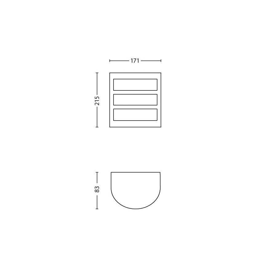 Philips - Външен стенен LED осветител/6W/230V IP44