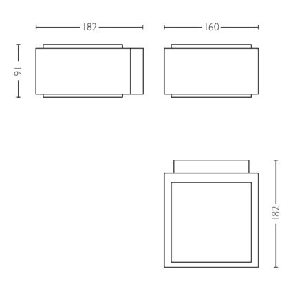 Philips - Екстериорен аплик E27/42W/230V IP44