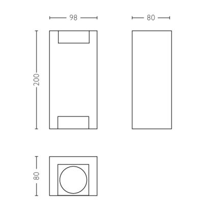 Philips - Екстериорен аплик 2xGU10/5W/230V IP44