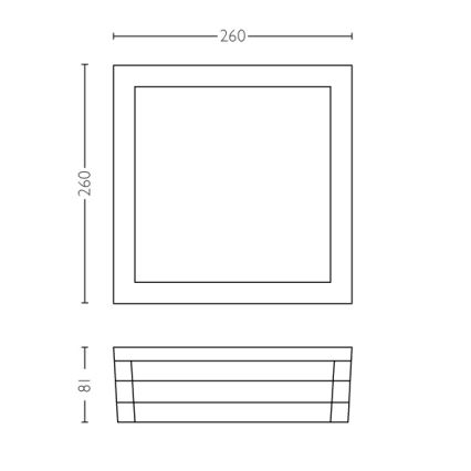 Philips - Екстериорна лампа 2xE27/14W IP44