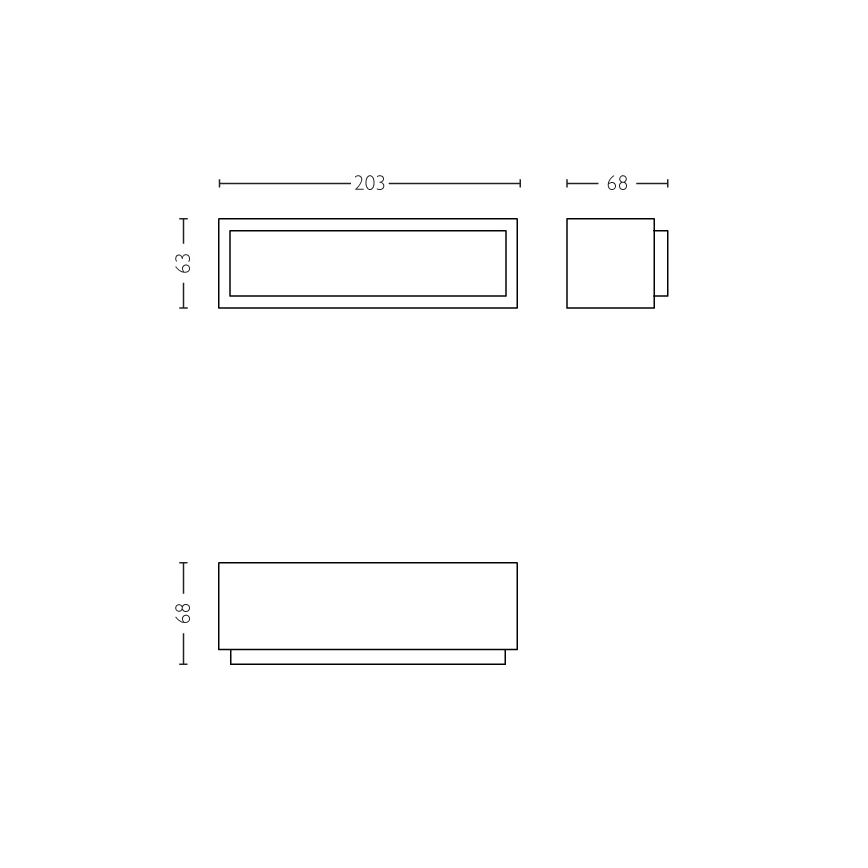 Philips - LED Екстериорен аплик LED/4,5W IP44