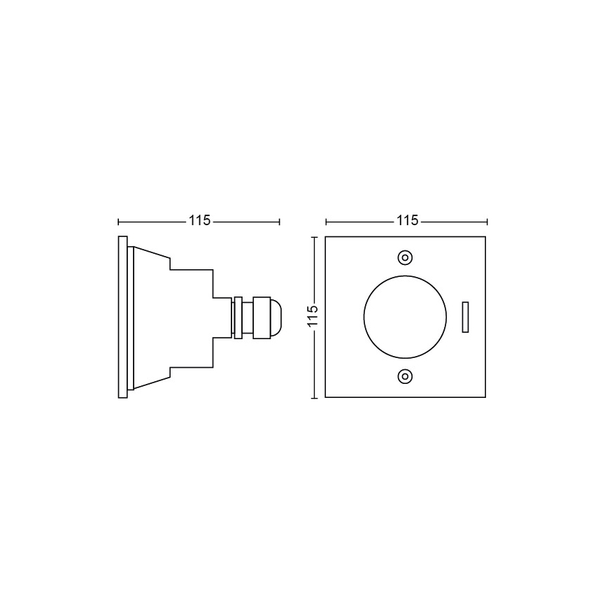 Philips - LED Екстериорна лампа за алея LED/3W