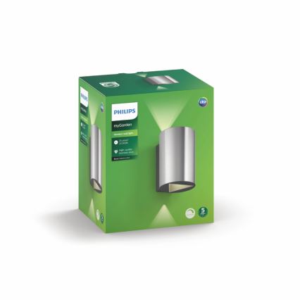 Philips - LED Екстериорен аплик 2xLED/4,5W IP44