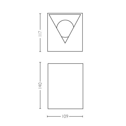 Philips - LED Екстериорен аплик 2xLED/4,5W/230V IP44