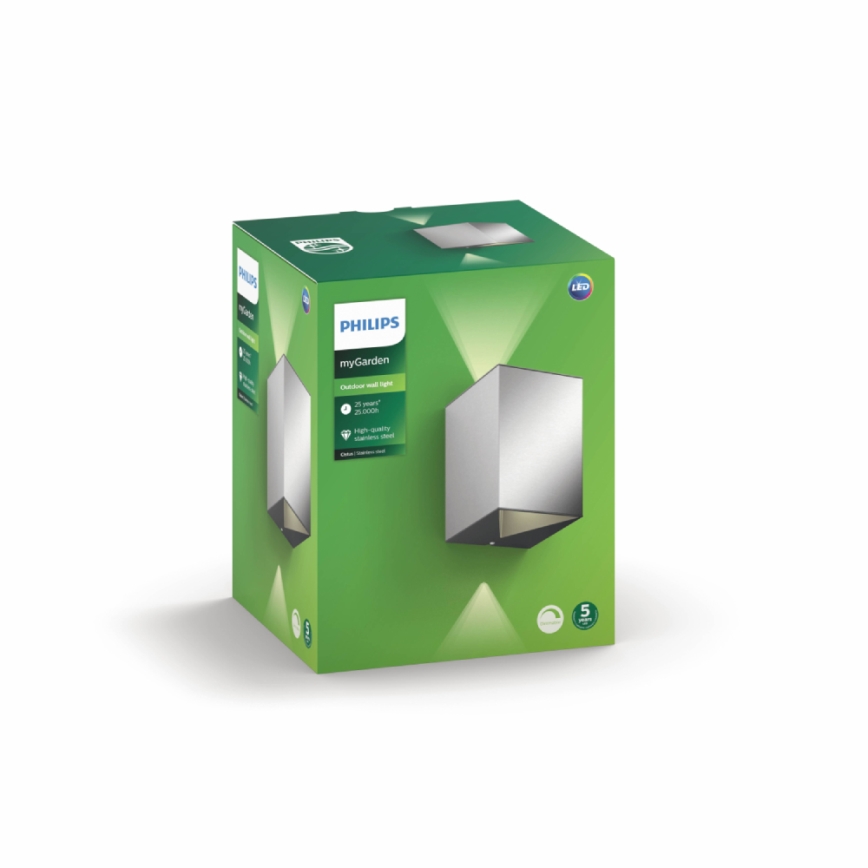 Philips - LED Екстериорен аплик 2xLED/4,5W/230V IP44