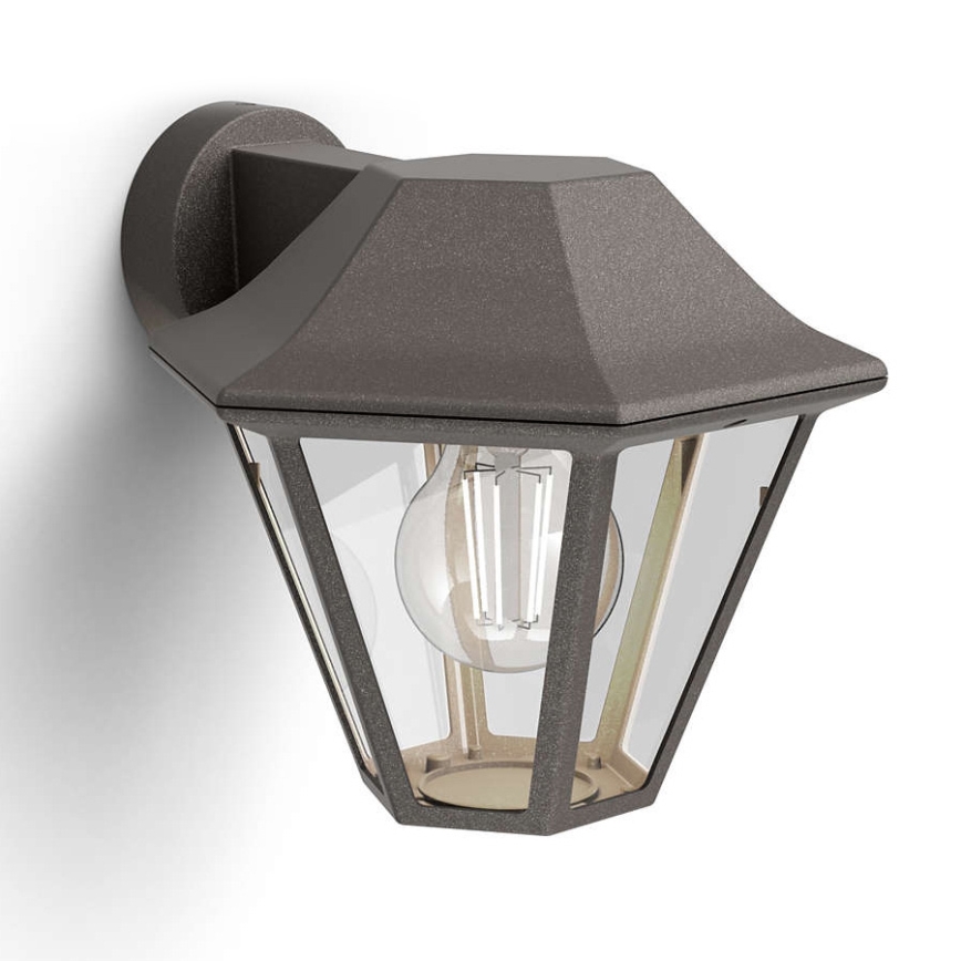 Philips - Екстериорна Стенна лампа 1xE27/42W IP44