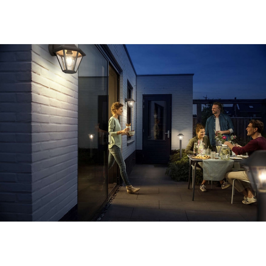 Philips - Екстериорна Стенна лампа 1xE27/42W IP44