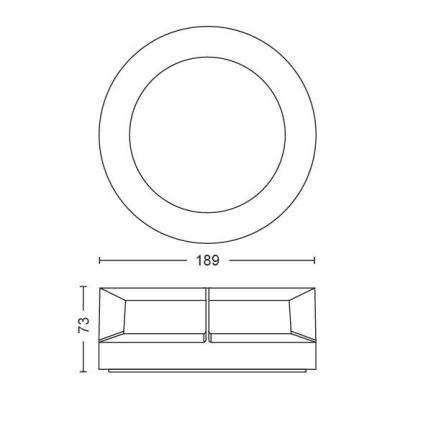Philips - LED Екстериорна лампа LED/12W/230V IP44