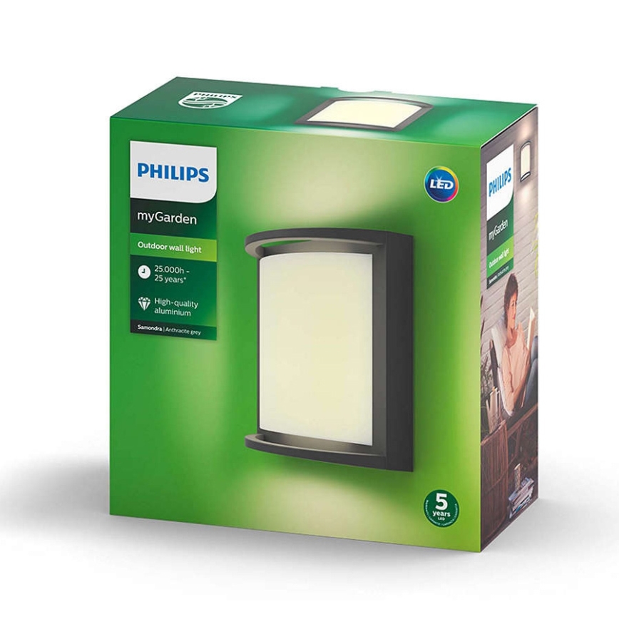 Philips - LED Екстериорен аплик LED/12W IP44