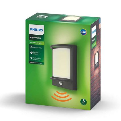 Philips - LED Екстериорен аплик LED/12W IP44