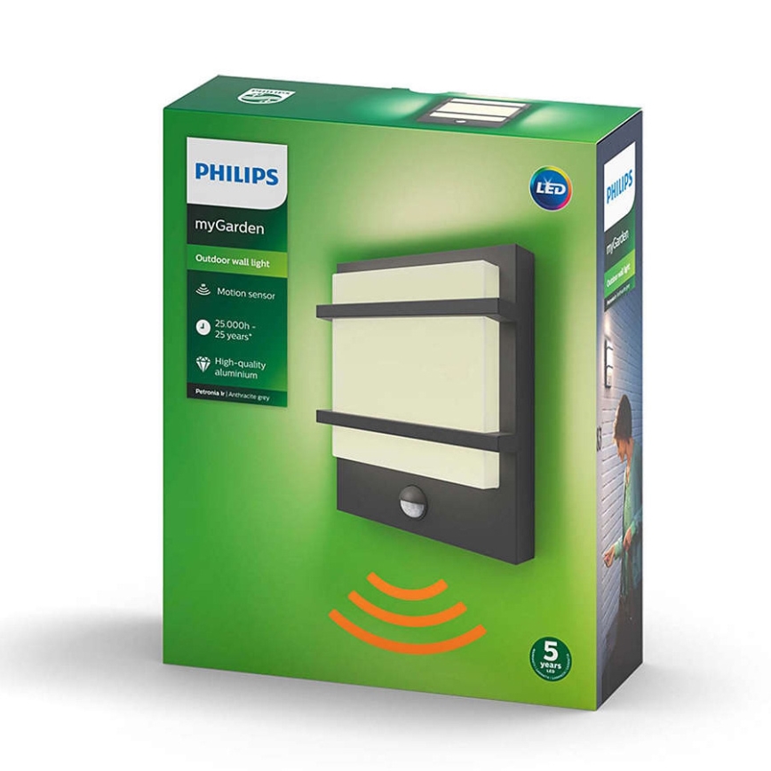 Philips - LED Екстериорен аплик LED/12W IP44