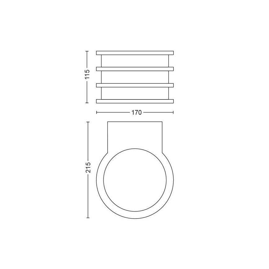 Philips - LED Димируем екстериорен аплик Hue LUCCA 1xE27/9,5W/230V IP44