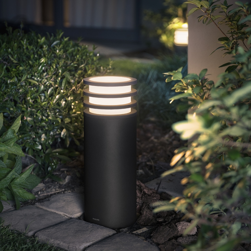 Philips - LED Димируема Екстериорна лампа Hue LUCCA 1xE27/9,5W/230V IP44