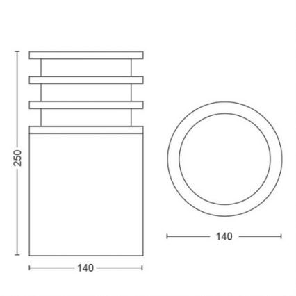 Philips - LED Димируема Екстериорна лампа Hue LUCCA 1xE27/9,5W/230V IP44
