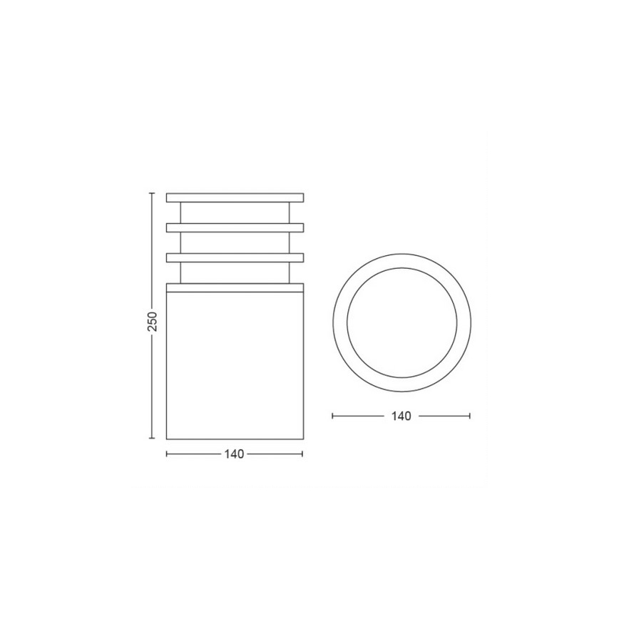 Philips - LED Димируема Екстериорна лампа Hue LUCCA 1xE27/9,5W/230V IP44