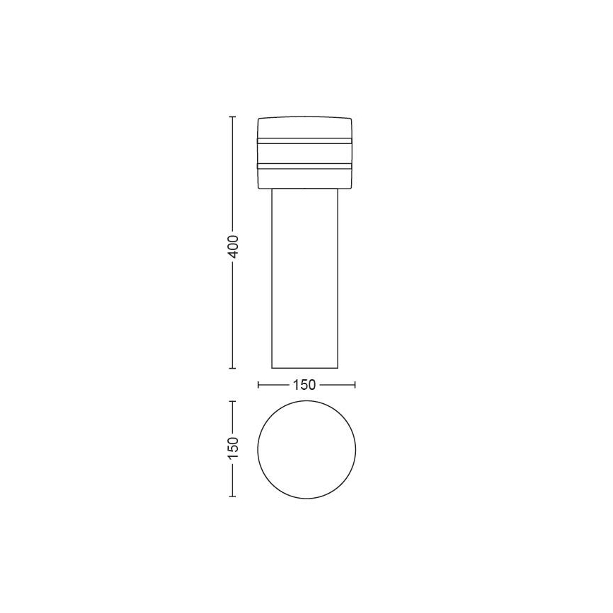 Philips - LED Димируема Екстериорна лампа Hue TUAR 1xE27/9,5W/230V IP44